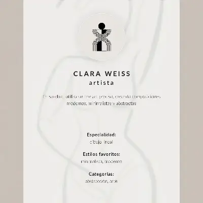 Poster con silhouette di un coniglio a linea sottile