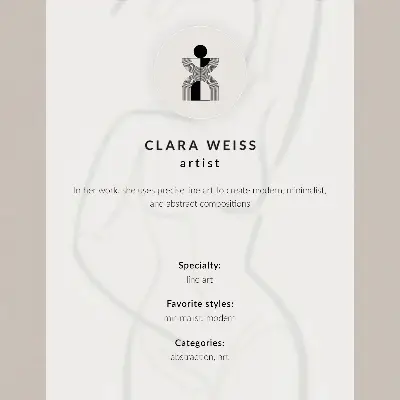 Poster con silhouette di un coniglio a linea sottile