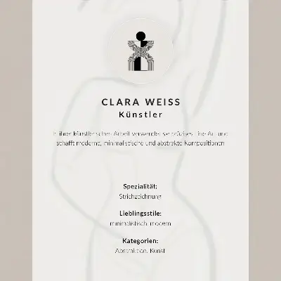 Poster con silhouette di un coniglio a linea sottile
