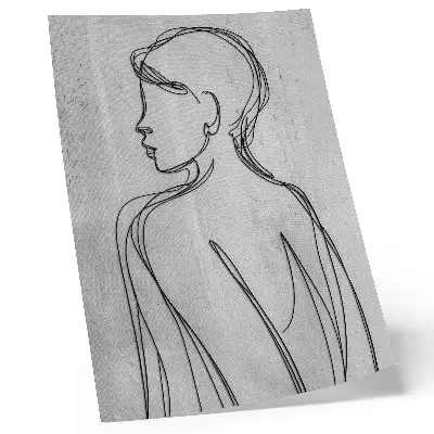 Foto su tela quadro con raffigurazione di finezza delle linee, modernità, calma, toni di grigio ed eleganza