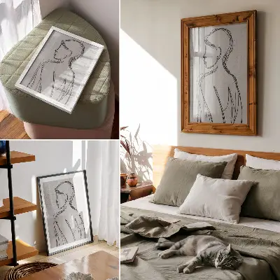 Foto su tela quadro con raffigurazione di finezza delle linee, modernità, calma, toni di grigio ed eleganza