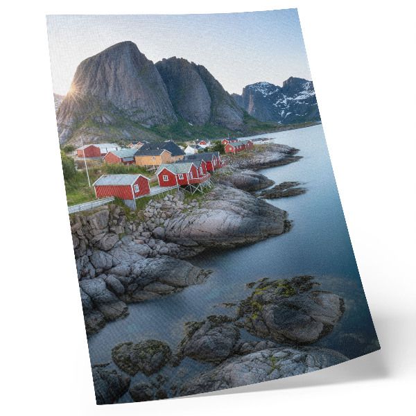 Poster Casette sul mare, montagne, pace, natura, paesaggio