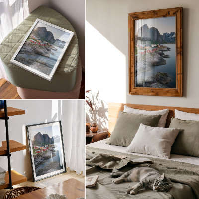 Poster Casette sul mare, montagne, pace, natura, paesaggio