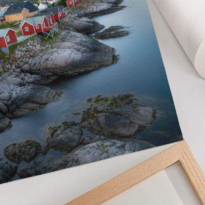 Poster Casette sul mare, montagne, pace, natura, paesaggio