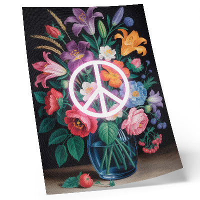 Poster Un colorato mazzo di fiori, simbolo di pace.