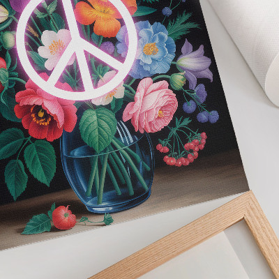 Poster Un colorato mazzo di fiori, simbolo di pace.