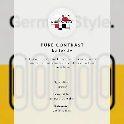 Foto su tela con lettere geometriche dai colori vivaci