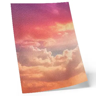 Stampa su tela nuvole color pastello al tramonto