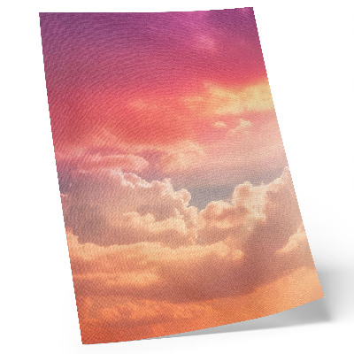 Stampa su tela Nuvole color pastello, tramonto tranquillo
