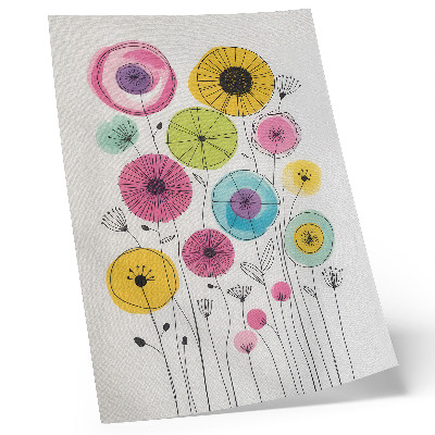 Poster Fiori colorati in stile moderno, gioia