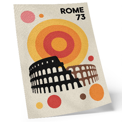 Stampa su tela Colosseo Cerchi artistici retrò