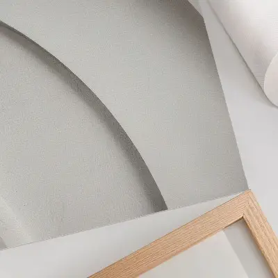 Foto su tela composizione minimalista con curve bianche