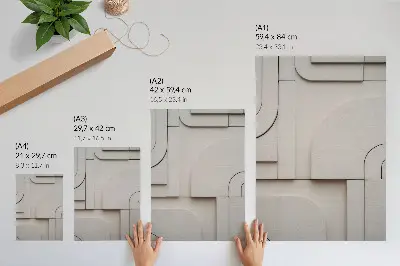 Stampa su tela forme geometriche con composizione moderna ed elegante