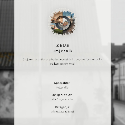 Poster Tetto in mattoni rustico di una torre, cielo blu