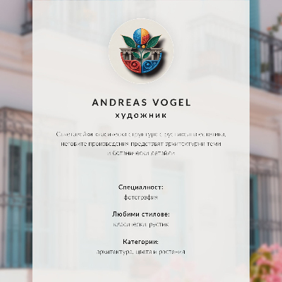 Poster Facciata simmetrica con persiane blu navy e decorazioni floreali.