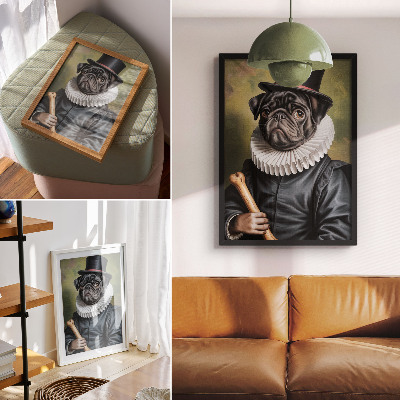 Poster Immagine di un cane in costume rinascimentale