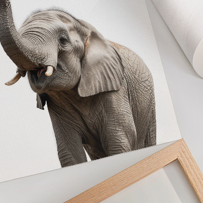 Stampa su tela Elefante con bolla modernità umorismo gentilezza