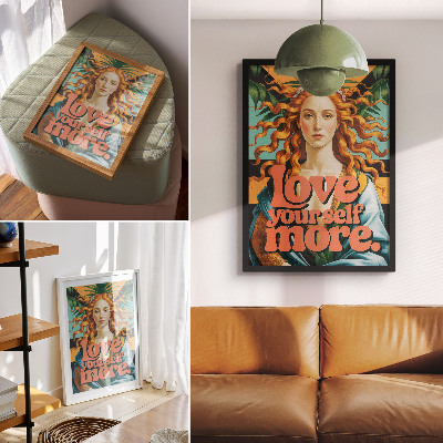 Poster La donna lascia scritte a contrasto