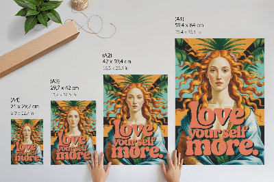 Poster La donna lascia scritte a contrasto