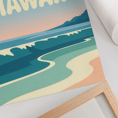 Stampa su tela Tipografia moderna, paesaggi naturali, spiagge