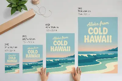 Stampa su tela con design di tipografia moderna, paesaggi naturali e spiagge