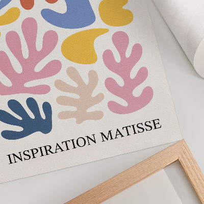 Poster Astrazione colorata con forme vegetali