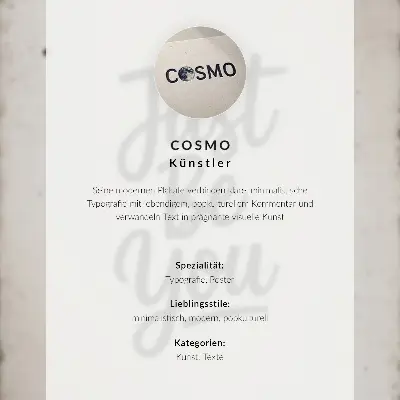 Stampa su tela con testo umoristico in stile minimalista e contrastato
