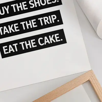 Poster lettere su sfondo nero con tipografia d'ispirazione