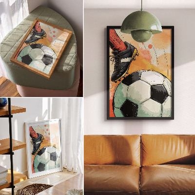 Poster Accento sportivo, colori splendidi, composizione dinamica