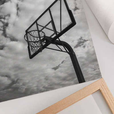 Poster Cielo contrastante nuvole cesto vita cittadina