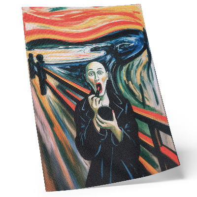 Stampa su tela Figura espressiva, colori vivaci, linee dinamiche