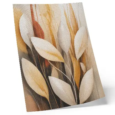 Stampa su tela foglie eleganti con semplicità e armonia di colori