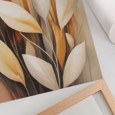 Stampa su tela Foglie eleganti, semplicità e armonia di colori