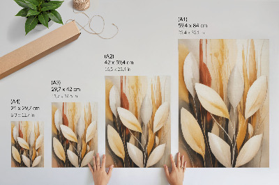 Stampa su tela Foglie eleganti, semplicità e armonia di colori