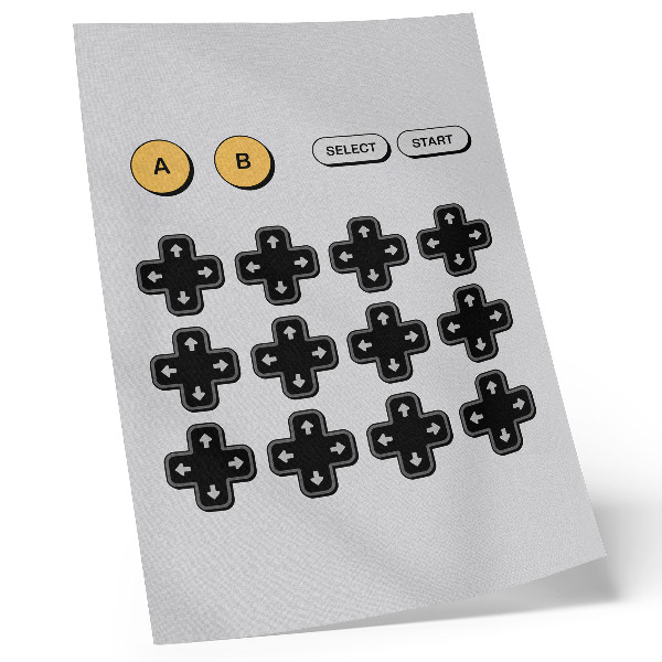 Stampa su tela controller di gioco minimalismo retro modernità