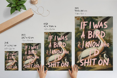 Stampa su tela Iscrizione creativa su sfondo naturale