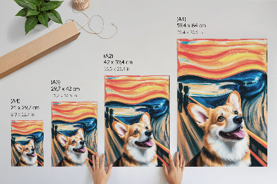 Stampa su tela Colori dinamici, contrasti audaci, cane carino