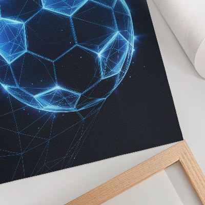 Stampa su tela Sfera digitale, linee geometriche e luci