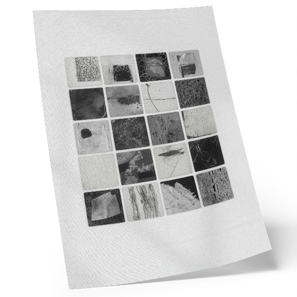 Foto su tela Motivi geometrici in bianco e nero in forma artistica