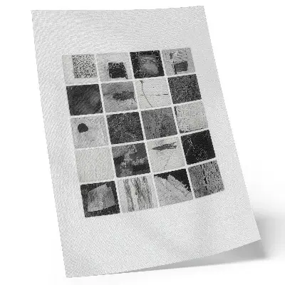 Foto su tela con motivi geometrici artistici in bianco e nero