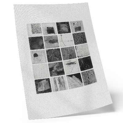 Foto su tela Motivi geometrici in bianco e nero in forma artistica