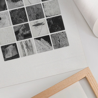 Foto su tela Motivi geometrici in bianco e nero in forma artistica