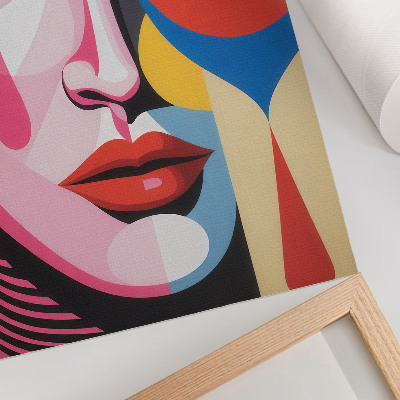 Stampa su tela Occhio con forme astratte colorate