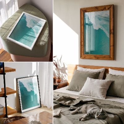 Poster Onde oceaniche turchesi, atmosfera calma, armonia