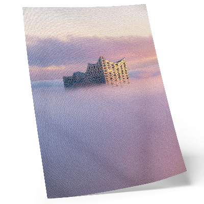 Stampa su tela Architettura moderna avvolta dalla nebbia