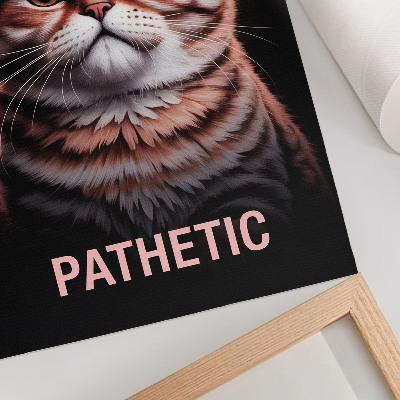 Poster Ritratto di un gatto dal pelo particolare e dallo sguardo profondo