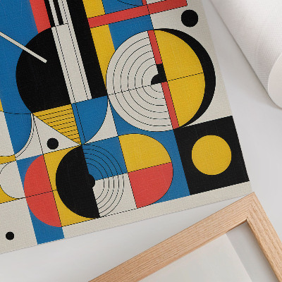 Foto su tela Motivi geometrici in colori contrastanti