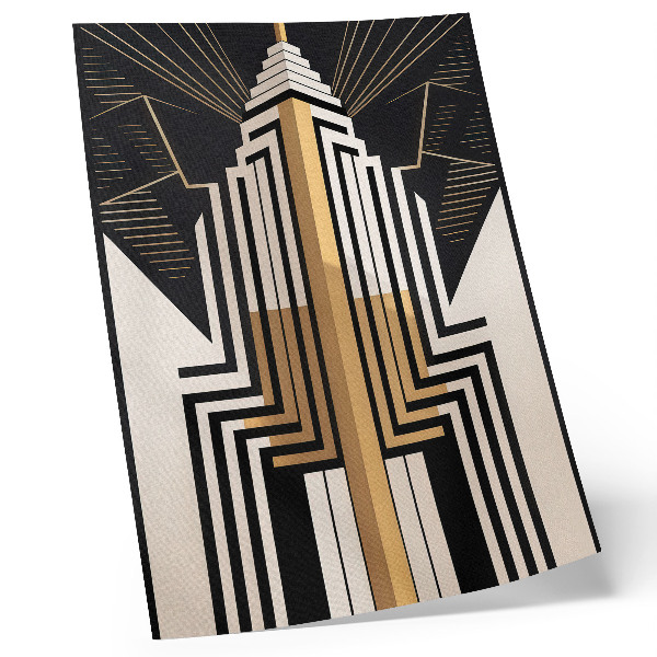 Poster Linee architettoniche, eleganti dettagli dorati