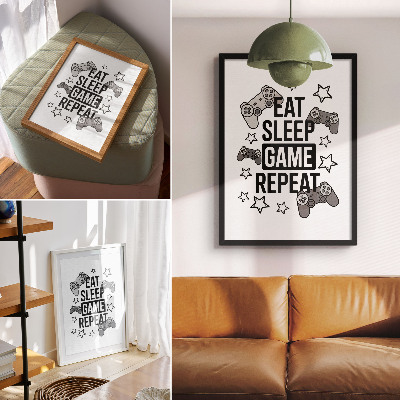 Poster Iscrizioni a stelle in stile moderno minimalista