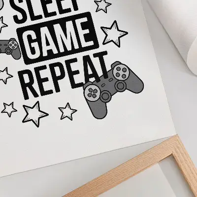 Poster con iscrizioni a stelle in stile moderno minimalista